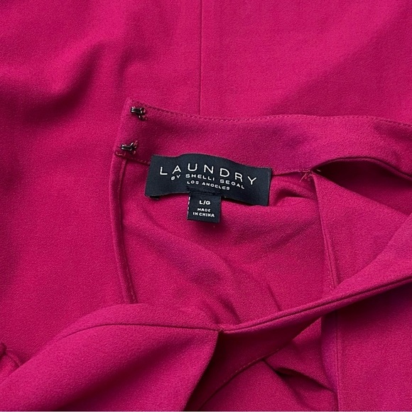 LAUNDRY by Shelli Segal Choker Peplum Sleeve Blouse - Picture 7 of 7